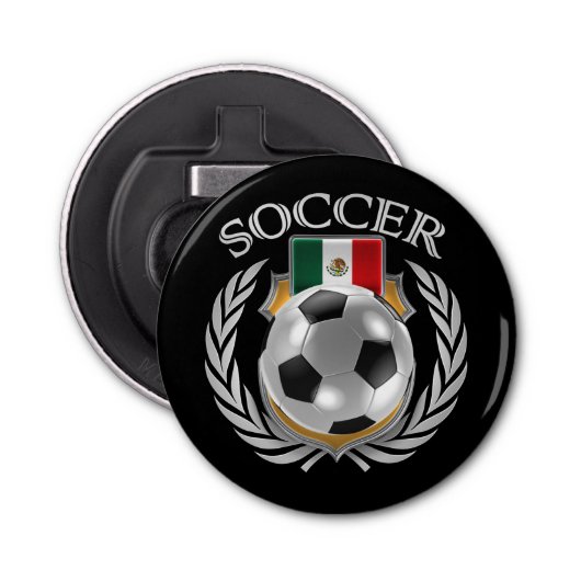 Mexico-Voettuig 2016 Button Flesopener (Voorkant)