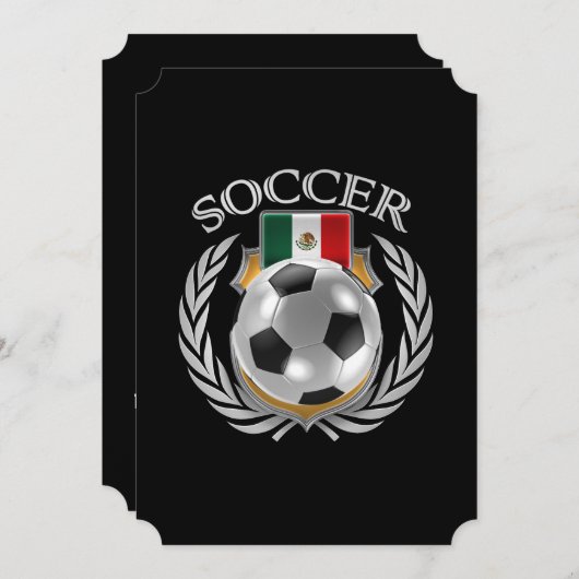 Mexico-Voettuig 2016 Kaart (Voorkant / Achterkant)