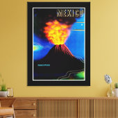 Mexico ~ Volcan Paricutin Canvas Afdruk (Insitu (Woonkamer))