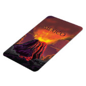 Mexico Volcano Travel Poster Magneet (Linkerzijde)