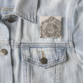 Mexico voor de overwinning vierkante button 5,1 cm (In situ)