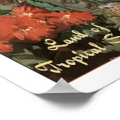 Mexico, vrouw met tropisch fruit en paprika's poster (Hoek)