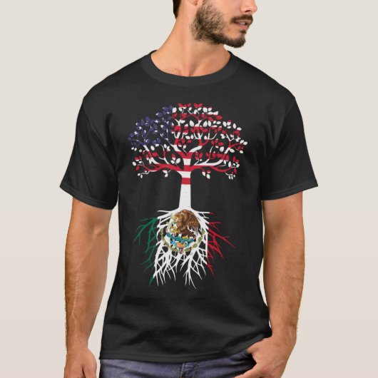 Mexico VS Amerika Mexicaans Inheems 7 T-shirt (Voorkant)