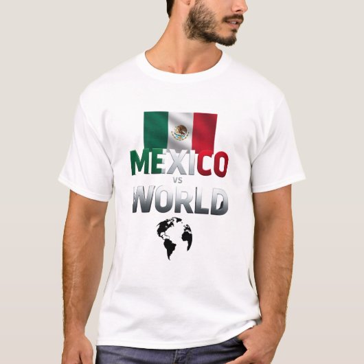 Mexico vs World Bold Design T-shirt (Voorkant)