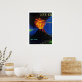 Mexico, vulkaanuitbarsting, Paricutin,  Poster (Keuken)