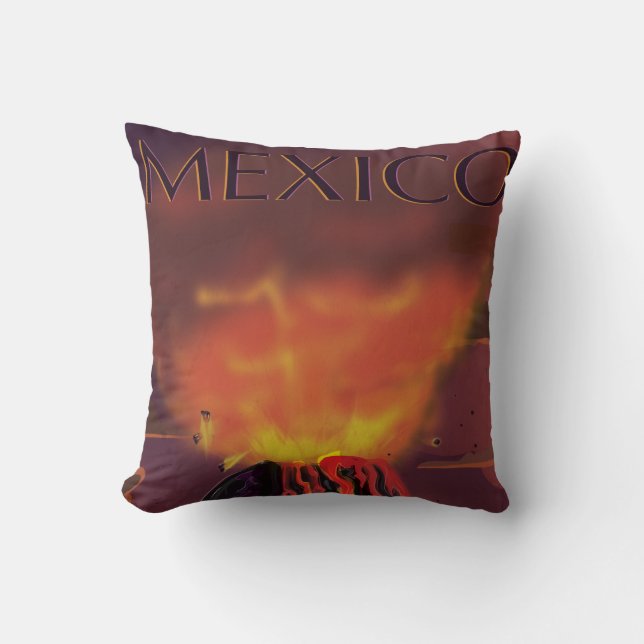 Mexico Vulkandreizen Poster Kussen (Voorkant)