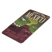 Mexico Vulkane vintage reisposter Magneet (Linkerzijde)