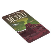 Mexico Vulkane vintage reisposter Magneet (Rechterzijde)