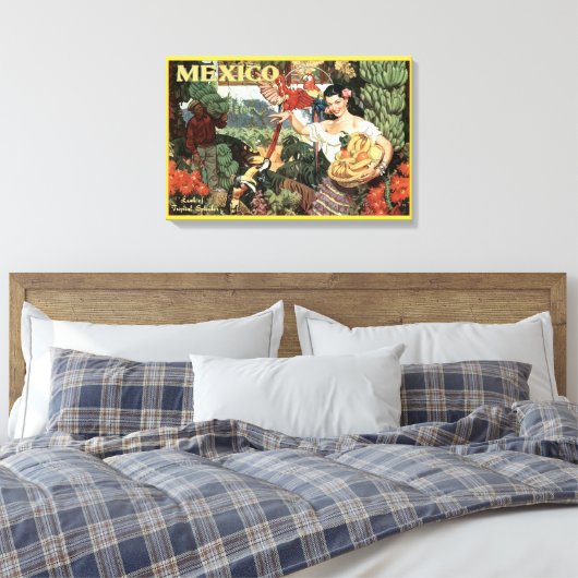 Mexico Wall Art Canvas Afdruk (Insitu (Slaapkamer))