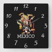 Mexico Wall Clock Vierkante Klok (Voorkant)