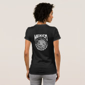 Mexico Wapen LIBRE Label Zwart T-shirt (Achterkant volledig)