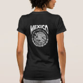Mexico Wapen LIBRE Label Zwart T-shirt (Achterkant)
