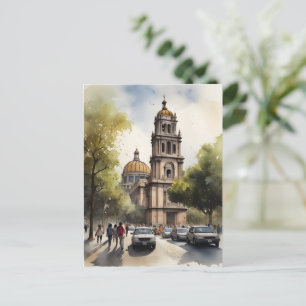 Mexico waterverf kunst briefkaart