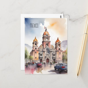 Mexico waterverf kunst briefkaart