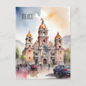 Mexico waterverf kunst briefkaart (Voorkant)