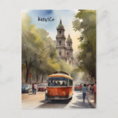 Mexico waterverf kunst briefkaart (Voorkant)