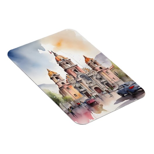 Mexico waterverf kunst magneet (Rechterzijde)