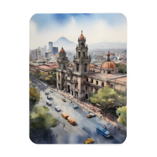 Mexico waterverf kunst magneet