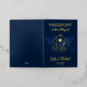 Mexico Weddenschap Wereldkaart Monogram QR-code Folie Wenskaart (Buiten Laag)