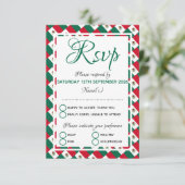 MEXICO Wedding Celebration RSVP Kaartje (Staand voorkant)