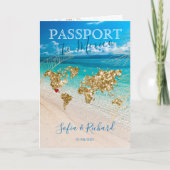 Mexico Wedding Destination Passport Map QR code (Voorkant)