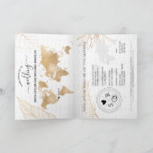 Mexico Wedding Destination Passport Wereldkaart IV (Binnen)