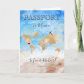 Mexico Wedding Destination Passport World Heart in (Voorkant)