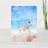 Mexico Wedding Destination Passport World Heart in (Achterkant)