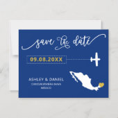 Mexico Wedding Save the Date Kaart, Kaart Magnetische Uitnodiging (Voorkant)