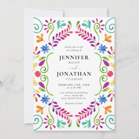 Mexico Wedding Uitnodiging (Voorkant)