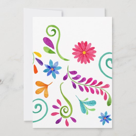 Mexico Wedding Uitnodiging (Achterkant)