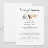 Mexico Weekend Verjaardag Uitnodiging (Voorkant / Achterkant)