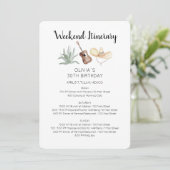 Mexico Weekend Verjaardag Uitnodiging (Staand voorkant)