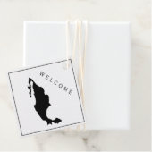 Mexico welkomsttas cadeau Label voor bruiloft week (In situ)