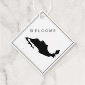 Mexico welkomsttas cadeau Label voor bruiloft week (Voorkant)