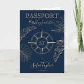 Mexico Wereldkaart Verjaardags Paspoort  (Voorkant)