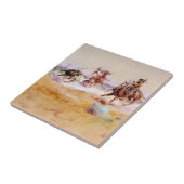 Mexico - Westerse Kunst door Charles M Russell Tegeltje (Zijkant)