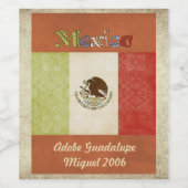 Mexico Wijnlabel Wijn Etiket (Enkel label)