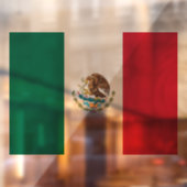 Mexico Window Sign, Cling, Mexicaanse vlag Raamsticker (Vel 2)
