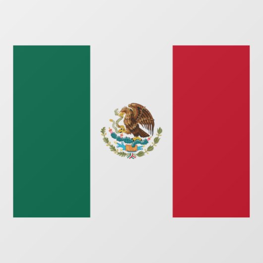 Mexico Window Sign, Cling, Mexicaanse vlag Raamsticker (Vel)