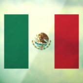 Mexico Window Sign, Cling, Mexicaanse vlag Raamsticker (Vel 3)