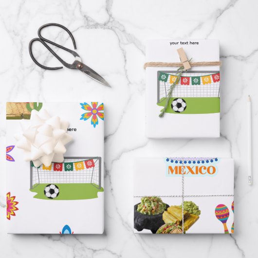 Mexico - WK voetbal FIFA Inpakpapier Vel (Voorkant)