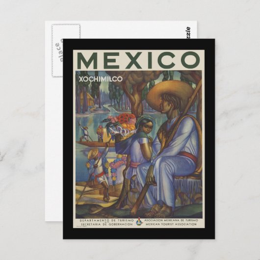 Mexico Xochimilco Briefkaart (Voorkant / Achterkant)