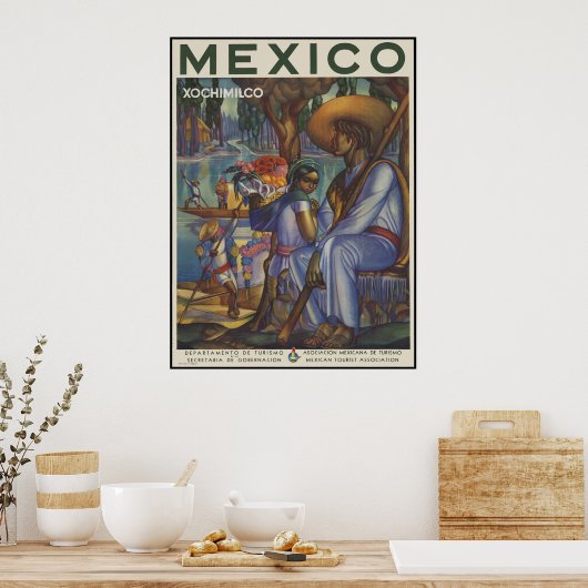 Mexico Xochimilco Poster (Keuken)