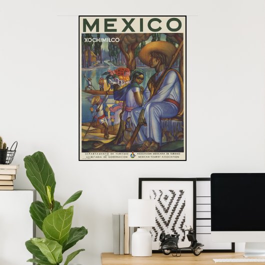 Mexico Xochimilco Poster (Thuiskantoor)