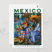 Mexico Xochimilco Vintage Poster hersteld Briefkaart (Voorkant / Achterkant)