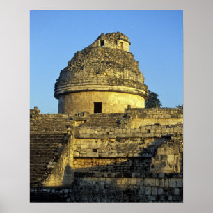 Mexico, Yucatan. Caracol: astronomisch Poster