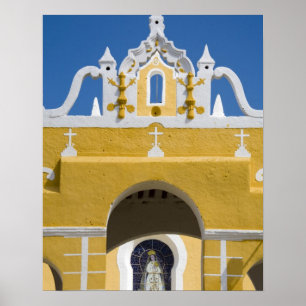 Mexico, Yucatan, Izamal. Het Franciscaan Convent Poster
