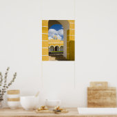 Mexico, Yucatan, Izamal. Het franciscaner klooster Poster (Keuken)