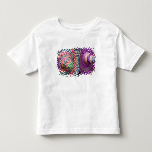 Mexico, Yucatan, Merida, traditioneel geweven Kinder Shirts (Voorkant)